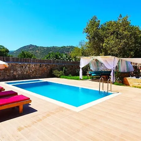Kayakoey'De Kiralik Muhafazakar Jakuzili, Havuzlu Villa Villa